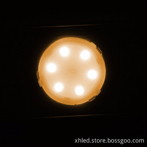 Factory Price DC24V 6leds 1.5W IP67 DMX512 RGB SMD5050 45mm Point LED